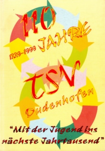 Festbuch zum 110 jährigen Jubiläum des TSV Dudenhofen - 1889-1999